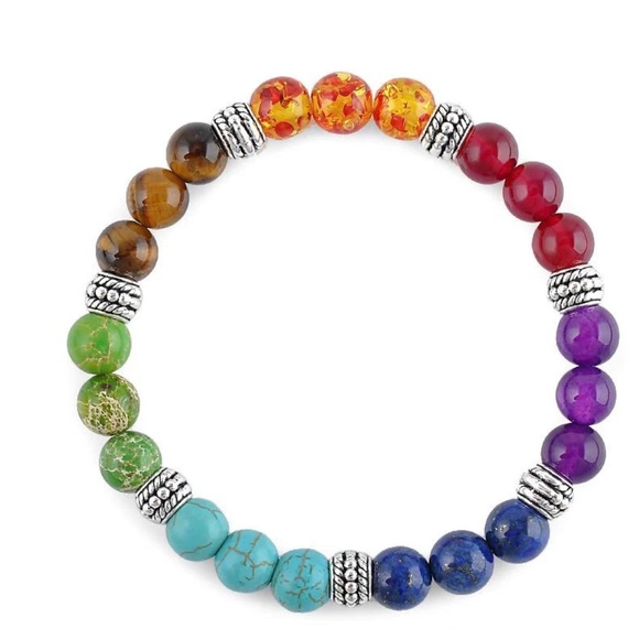 COPY - Seven Chakra Reiki Energy Bracelet - Picture 1 of 2